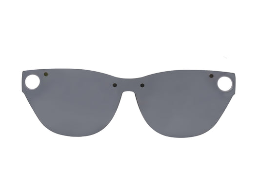 Front View of the magnetic sunglasses clip-on with a white background